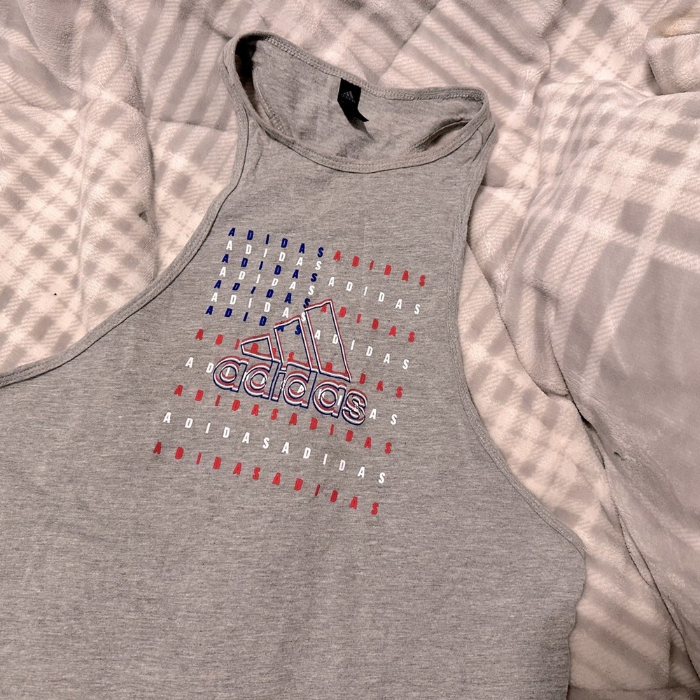 Adidas High-Neck Racerback Tank Size Small - Picture 4 of 6